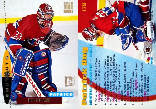 Rare* NOS 1994-95 Montreal Canadiens Patrick Roy The Wink #33 T